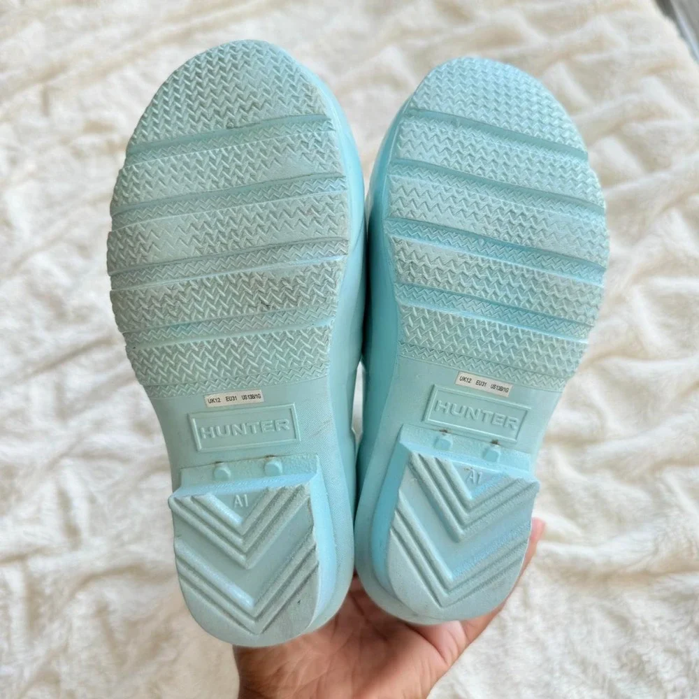 Hunter Kids Original Rain Boots Light Blue Size US 13B/1G